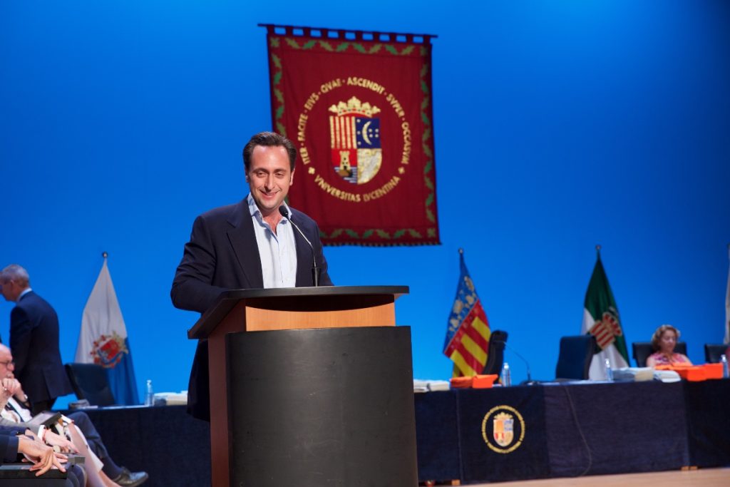 Jorge Brotons, de Bonnysa, durante su discurso